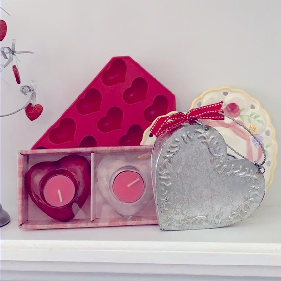 colonial candle of cape cod Other - 4 Piece Valentine Heart Home Decor variety lot / bundle holiday. 💝